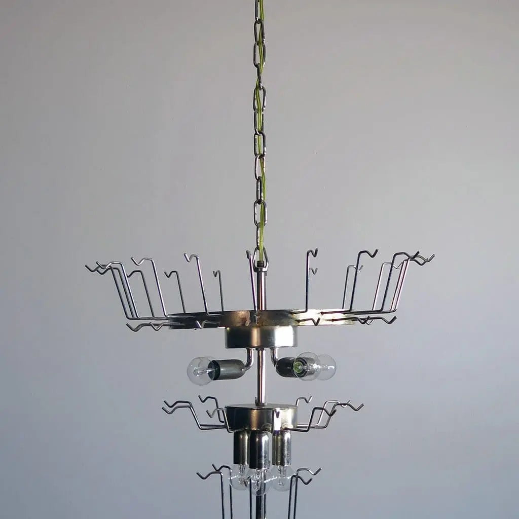 Murano Chandelier – Spiral – 54 prisms – Smoked