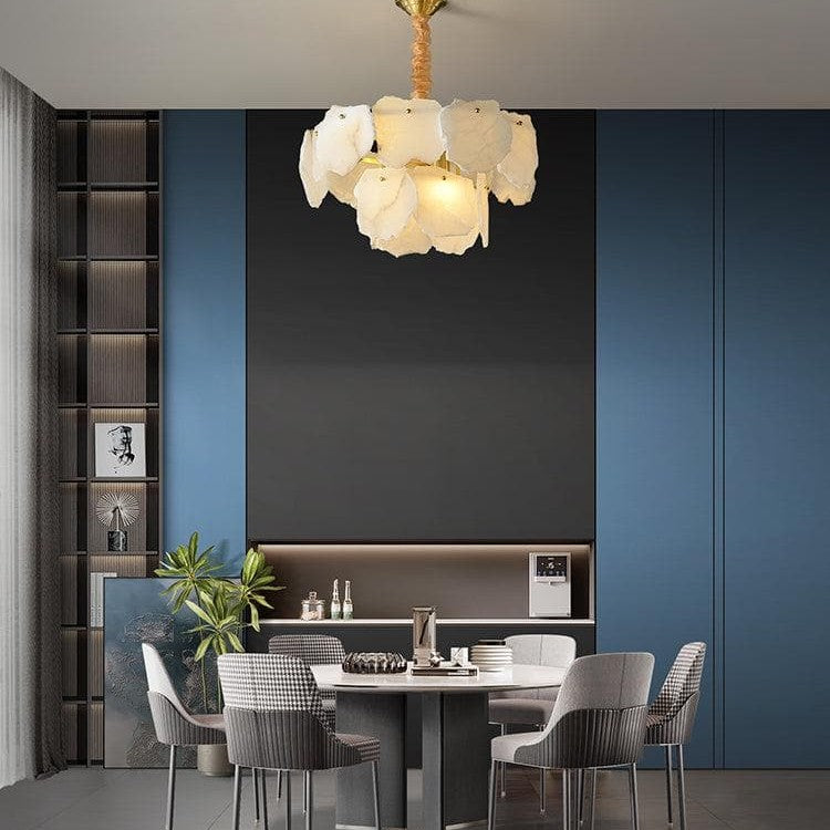 Noah Alabaster Snowflake multi-layer Chandelier