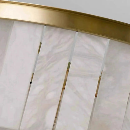 Modern Alabaster Tiered Chandelier