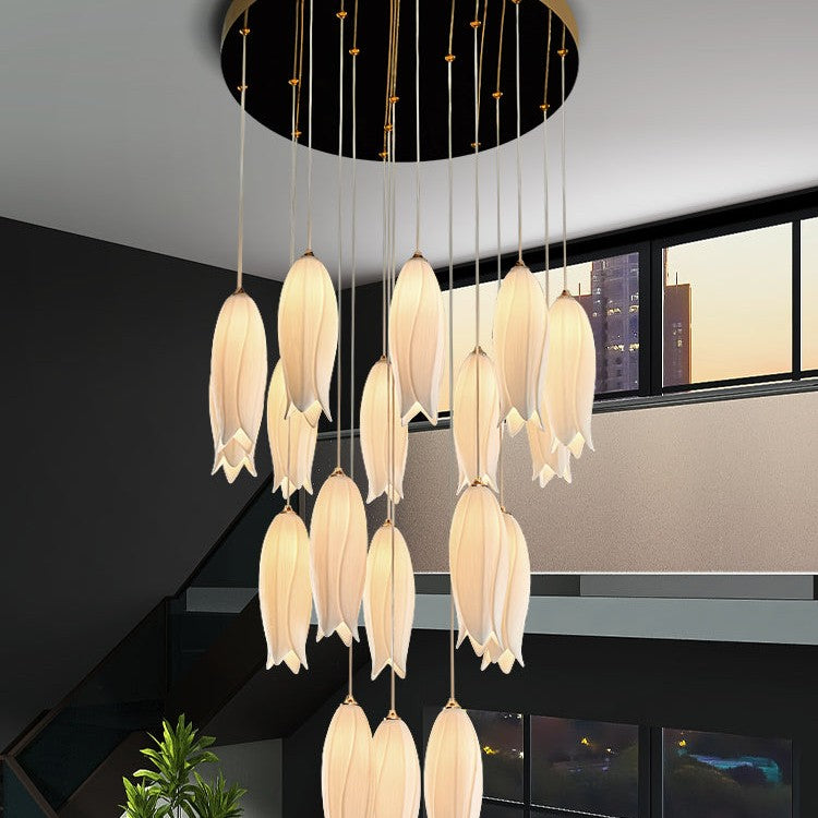 2023 New Arrival Elegant Flower Chandelier For Foyer/ Staircase