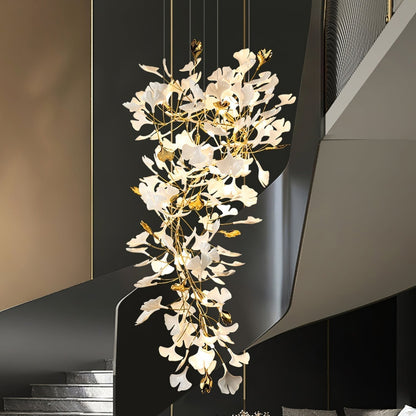 Gingko Ceramic Branch Chandelier Z