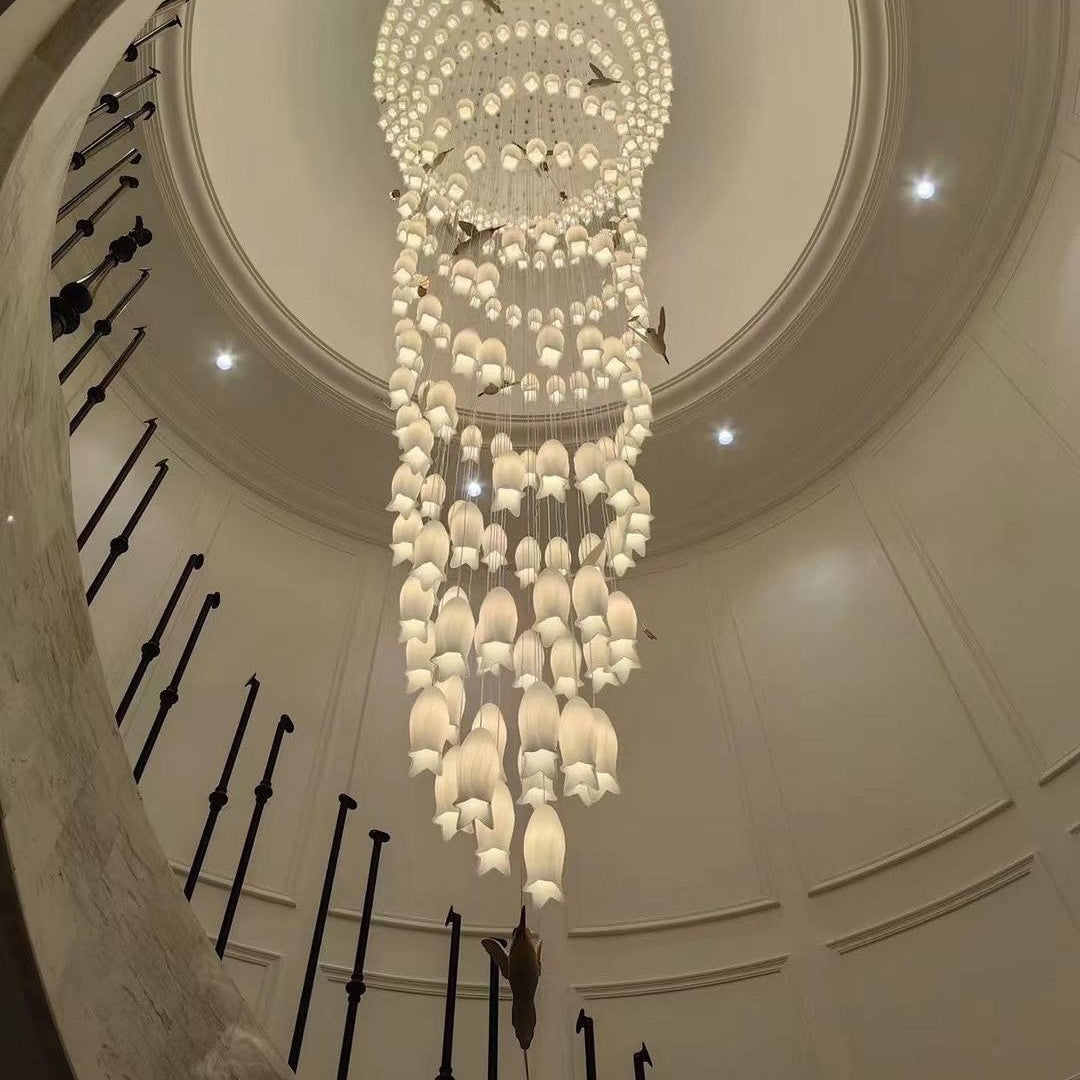 2023 New Arrival Elegant Flower Chandelier For Foyer/ Staircase