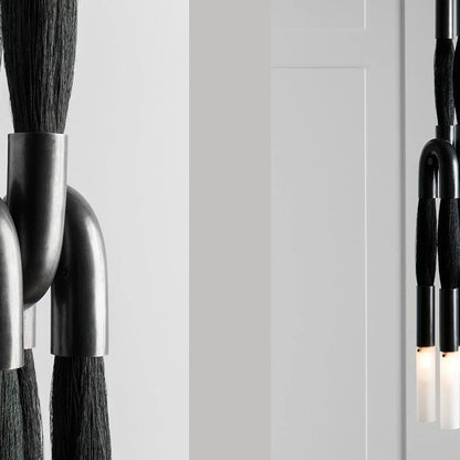 Horsehair Pendant Light