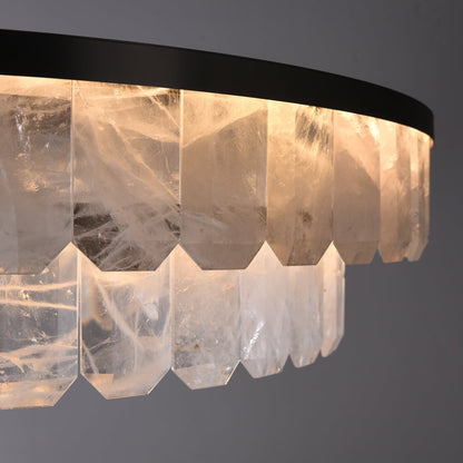 Rolantis Double Rock Crystal Chandelier