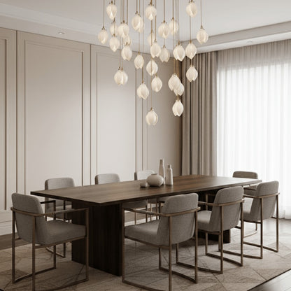 Galaxy Celeste Flora Crystal Spiral Chandelier