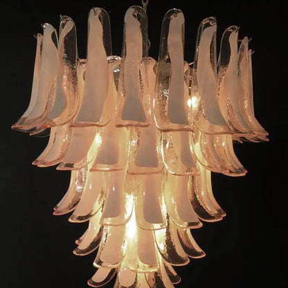 Murano Chandelier – 75 petals – Pink