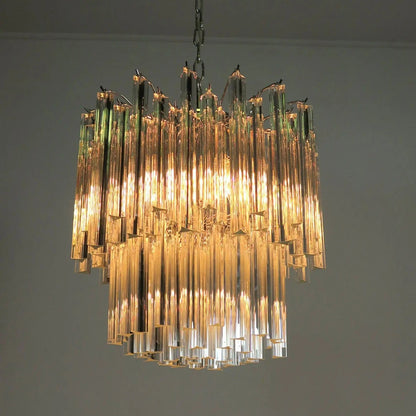 Murano Chandelier – Arianna -107 prisms – Transparent