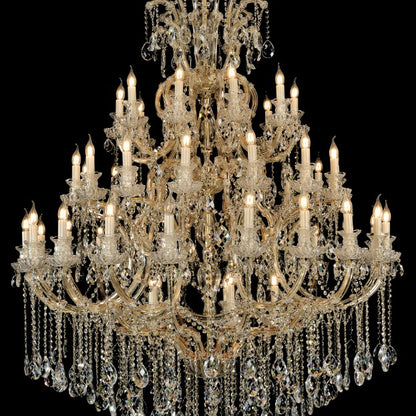 Extra Large Multi-tiered Candle Light  Crystal Chandelier for Hotel/Restaurant