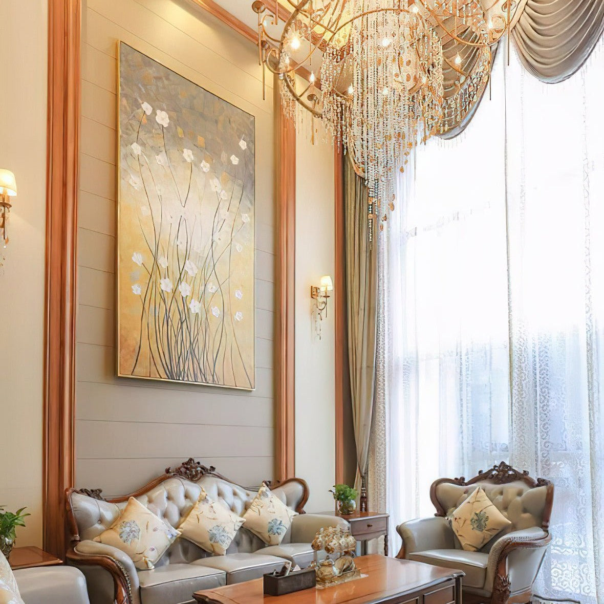 Tatum Lux Shell Crystal Chandelier
