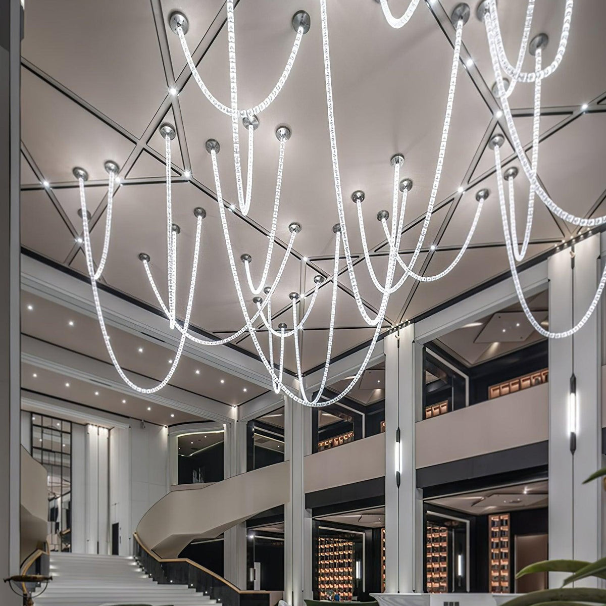 Gabriel Cascade K9 Crystal Chandelier