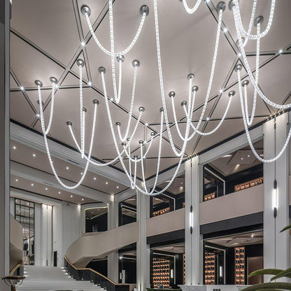 Gabriel Cascade K9 Crystal Chandelier