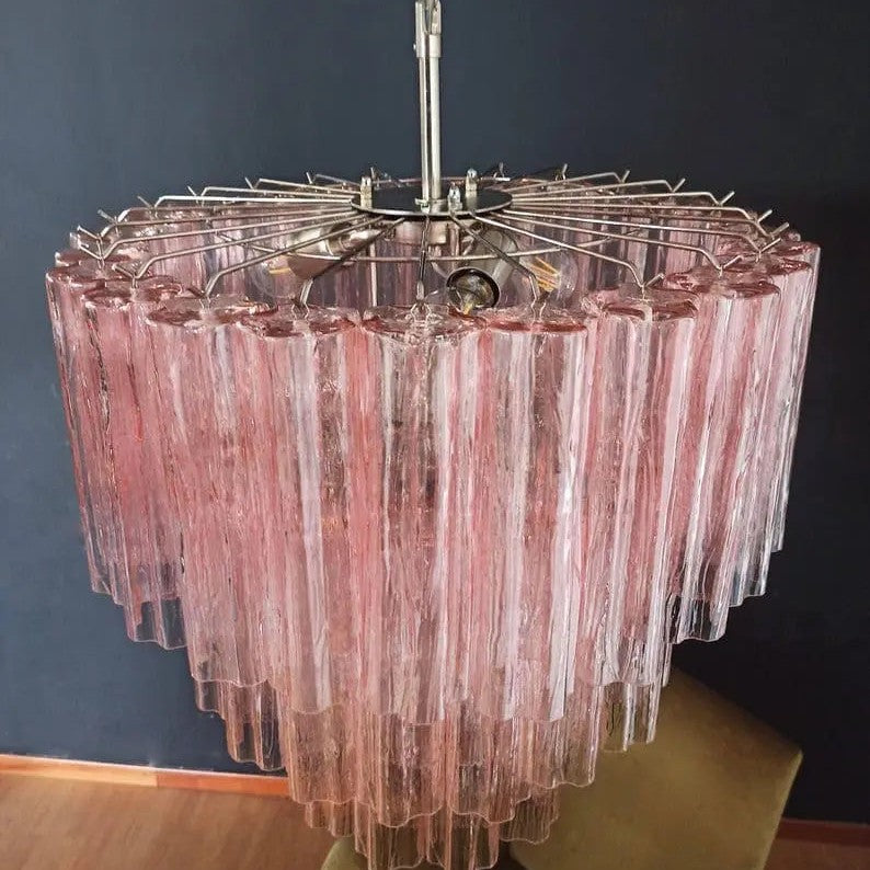 Murano Chandelier – 52 tubes – Pink