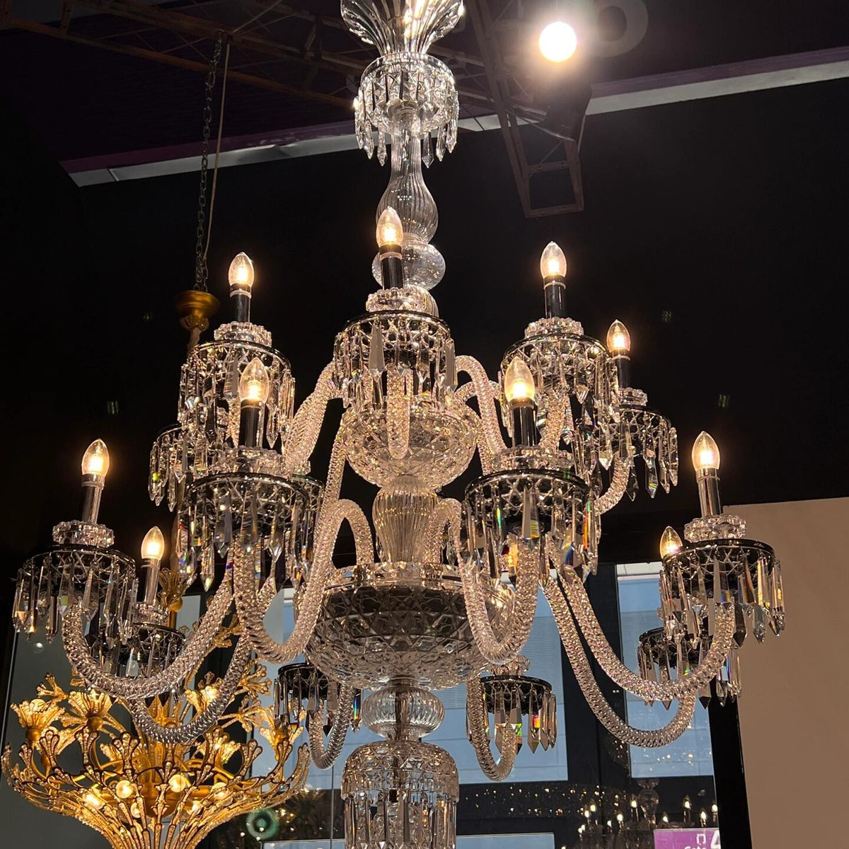 Elegant Crystal Chandelier in Italian Style for Bedroom and Living Room