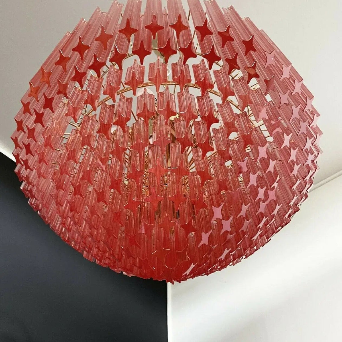 Murano Chandelier – 265 prisms – Pink