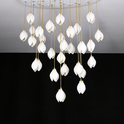 Galaxy Celeste Flora Crystal Spiral Chandelier