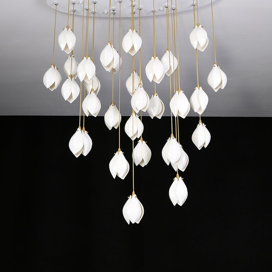 Galaxy Celeste Flora Crystal Spiral Chandelier