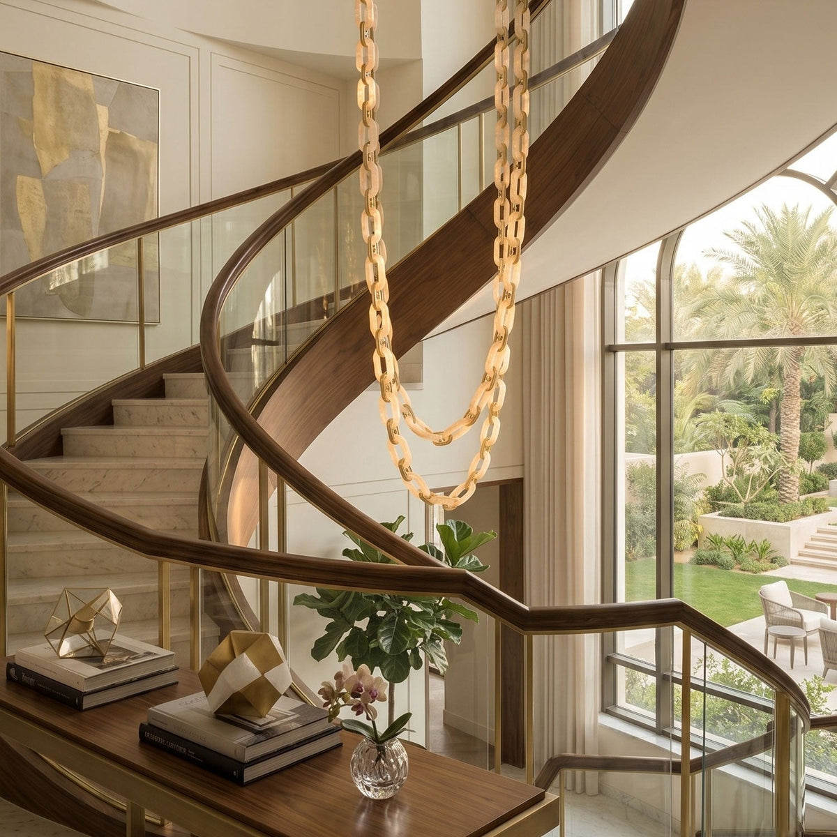 Chain Link Chandelier