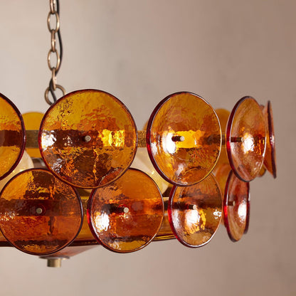 Solaris Disc Murano Chandelier