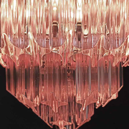 Murano Chandelier – 112 prisms – Pink