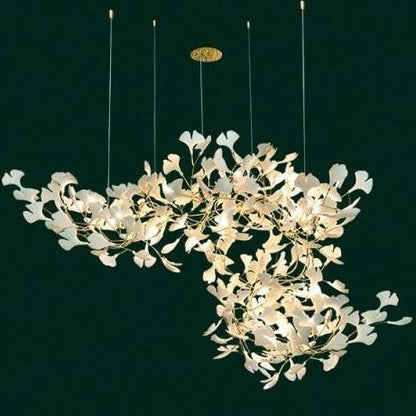 Fleur-de-lis Ceramic Branch Chandelier