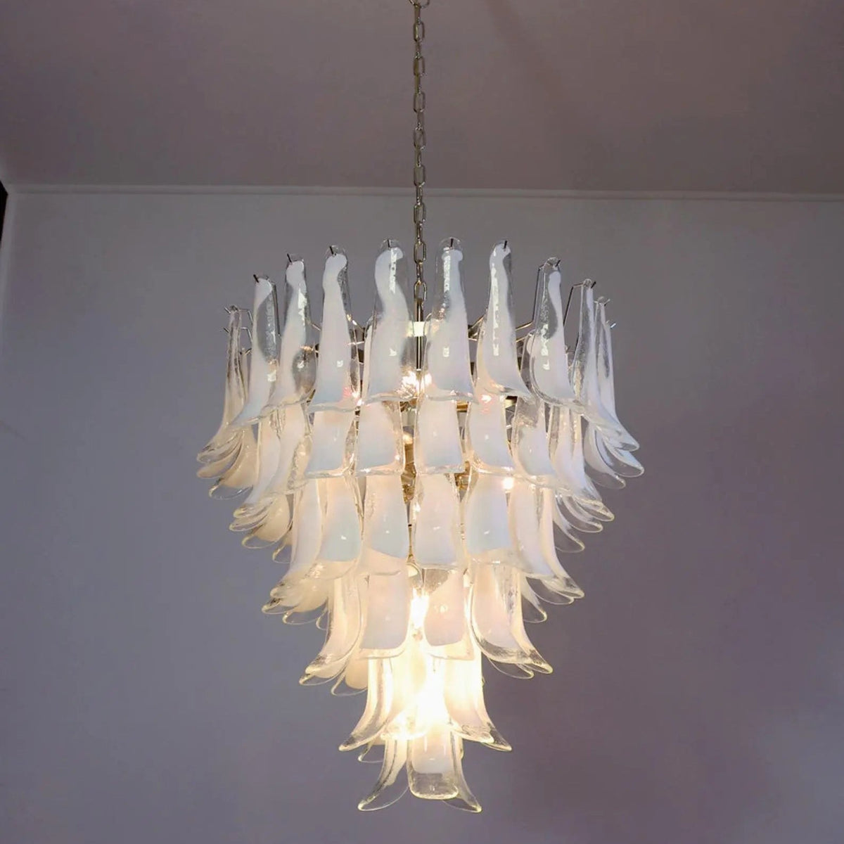 Murano Chandelier – 75 petals – Transparent