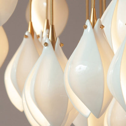 JC Magnolia Blossom Ceramic Pendant Chandelier
