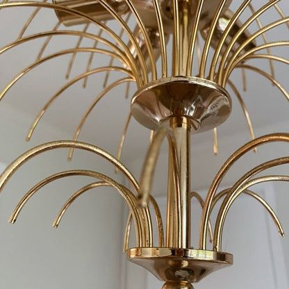 Vintage – Murano chandelier – Teardrop – 68 drops – Clear
