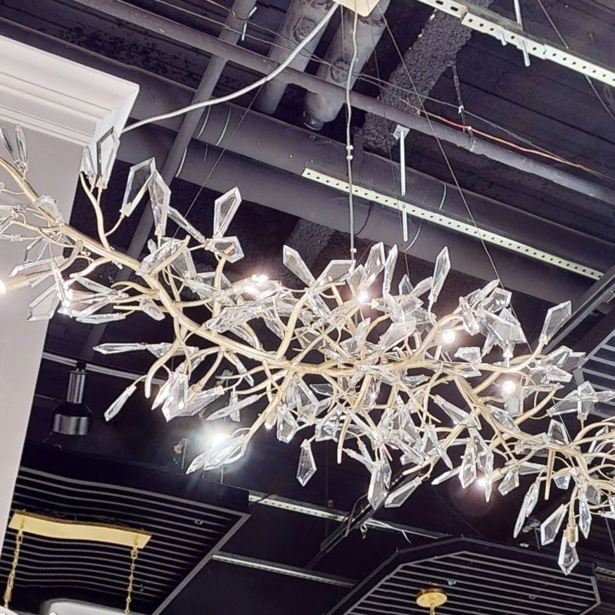 Kotta Twelve-Light Cut-Crystal Pendant Chandelier AJC-9281