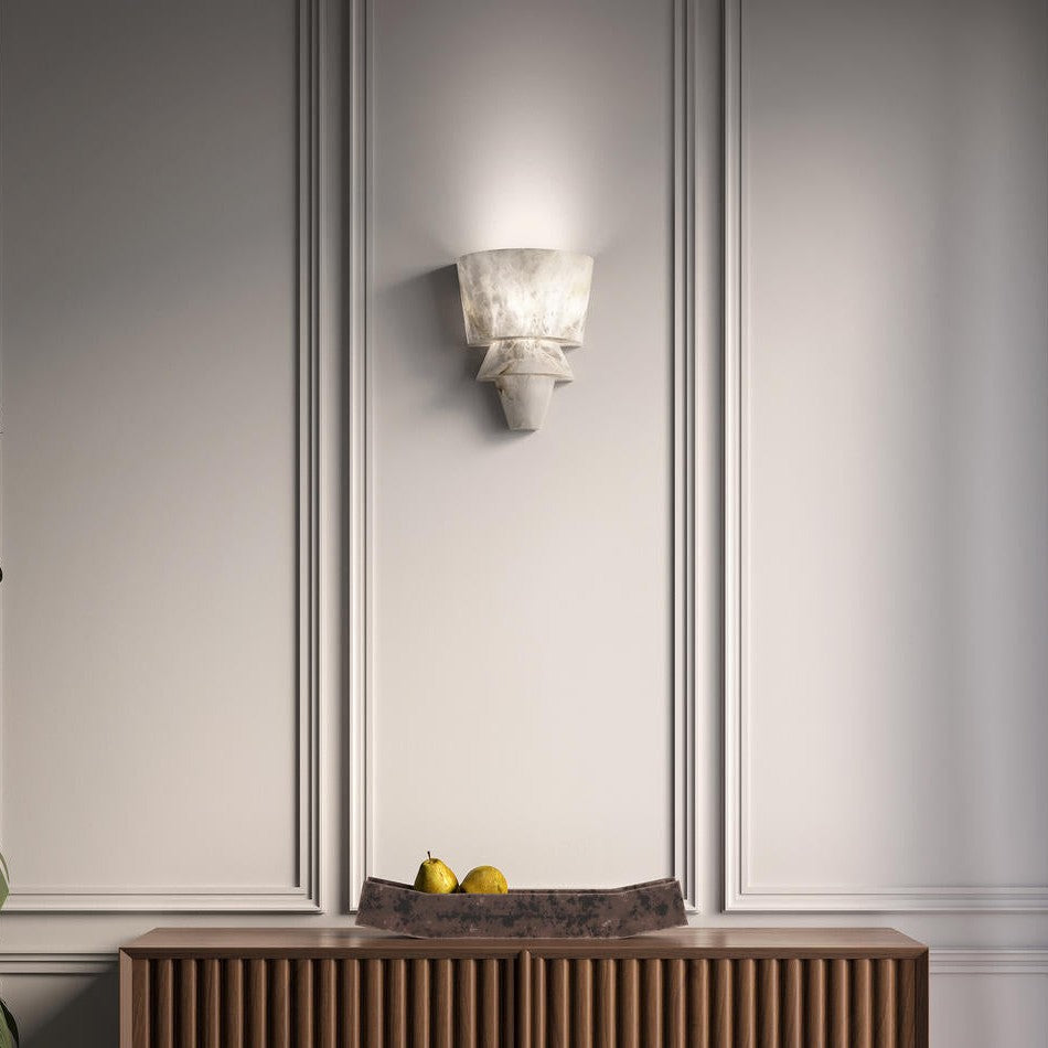 Koltin FLO A Alabaster Wall Sconce 11.8'', Wall Lamp
