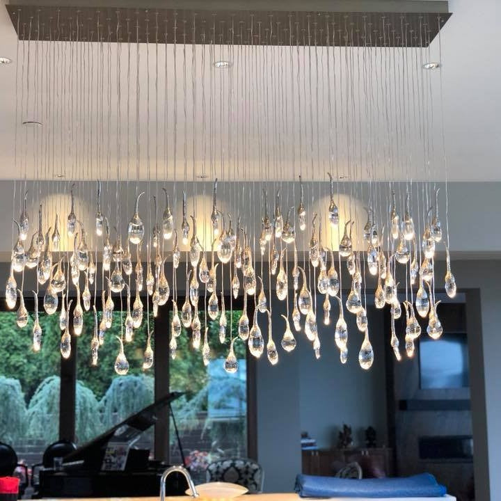 Modern Creative Seed Crystal Chandelier for Dining Room