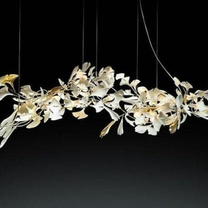 Fleur-de-lis Ceramic Branch Chandelier