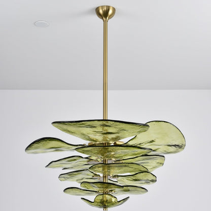 Petals Gold Murano Chandelier
