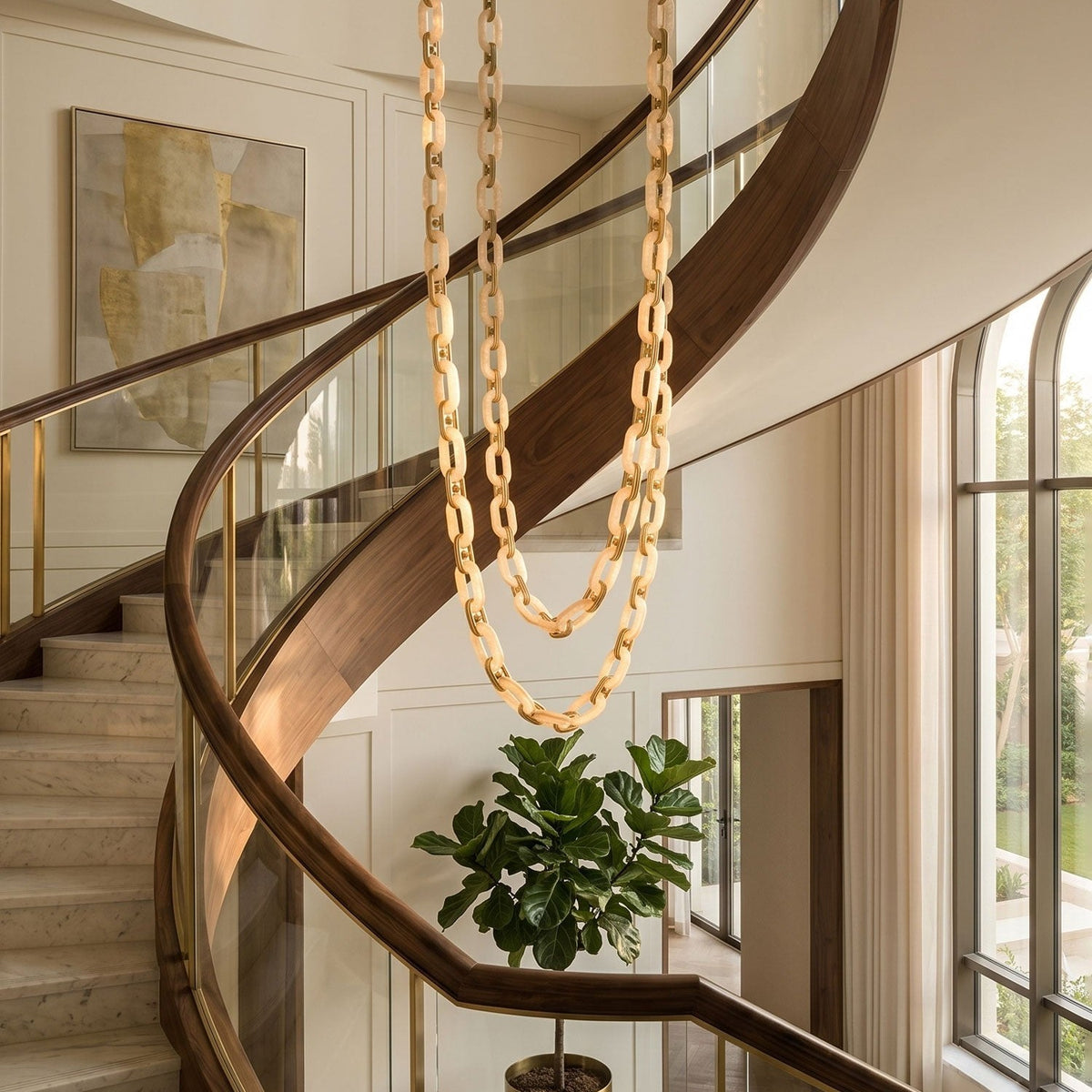 Chain Link Chandelier