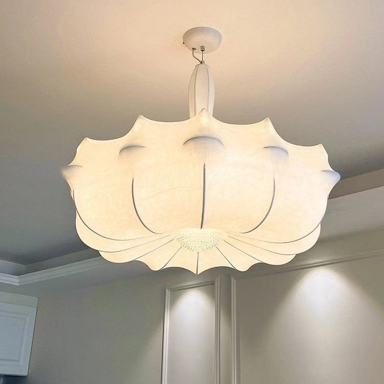 Alien Cloud - French Cream Silk Pendant Chandelier