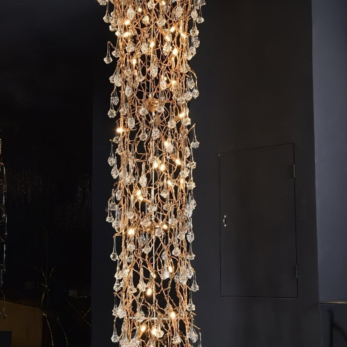 Tree Branch Staircase Chandelier