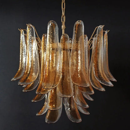 Murano Chandelier – 36 petals – Amber