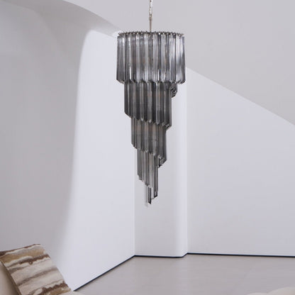 Lucente Noir Spiral Chandelier