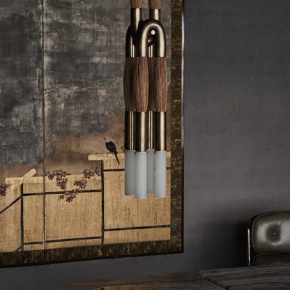 Horsehair Pendant Light