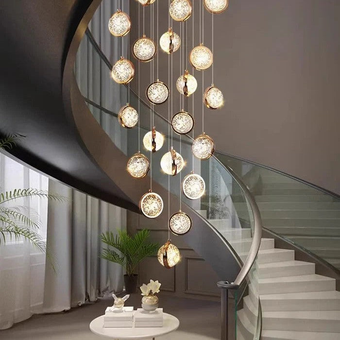 Modern Luxury Long Chandelier for Loft and Villa Spaces