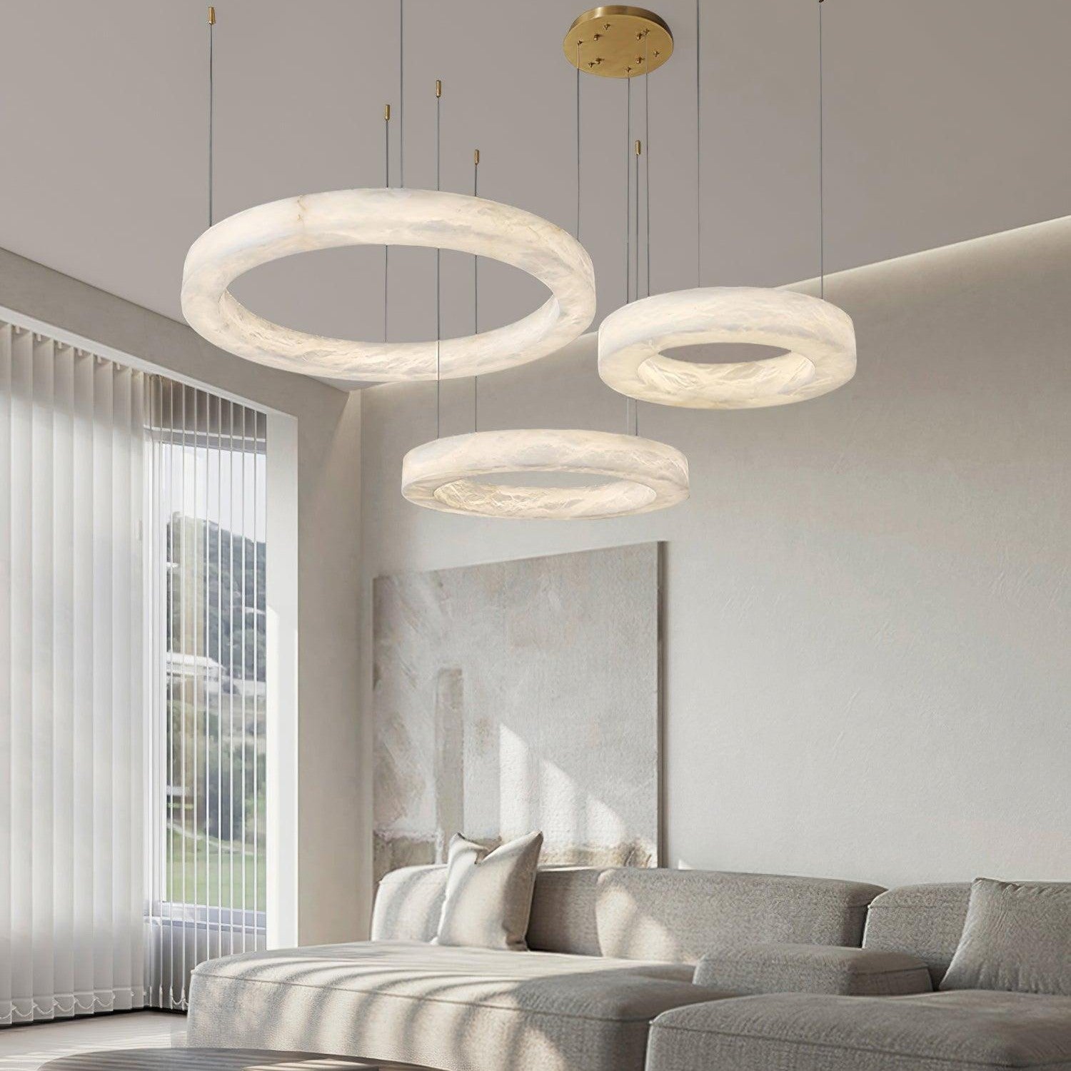 Marika Alabaster Chandelier