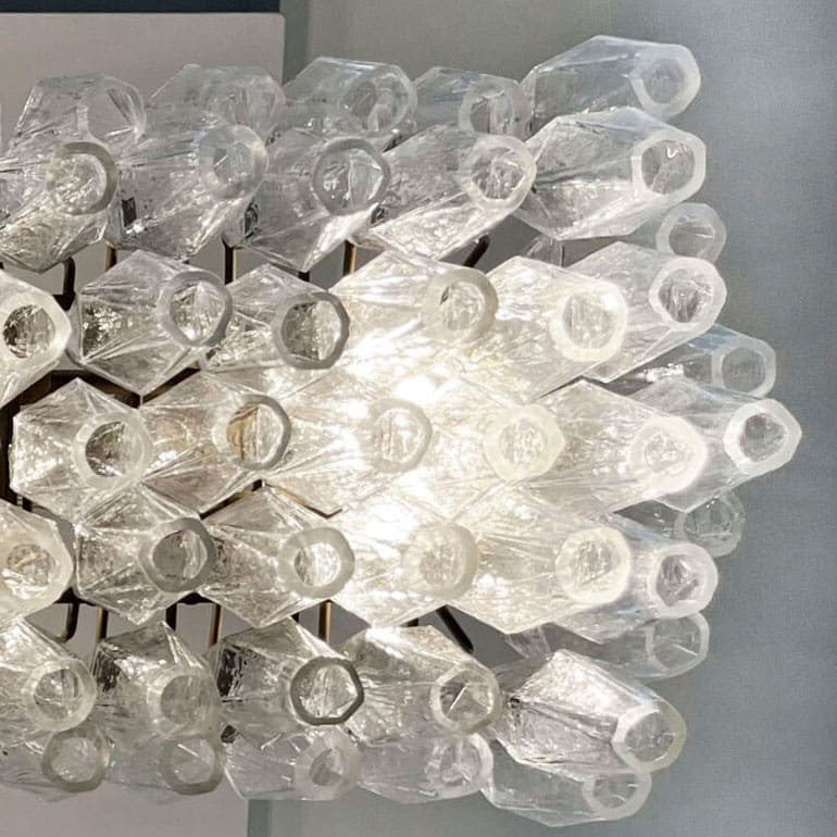 Murano Chandelier – Poliedri – 138 glass