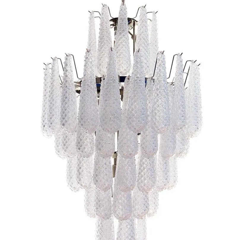 Murano Chandelier – Drop – 85 glasses – Transparent