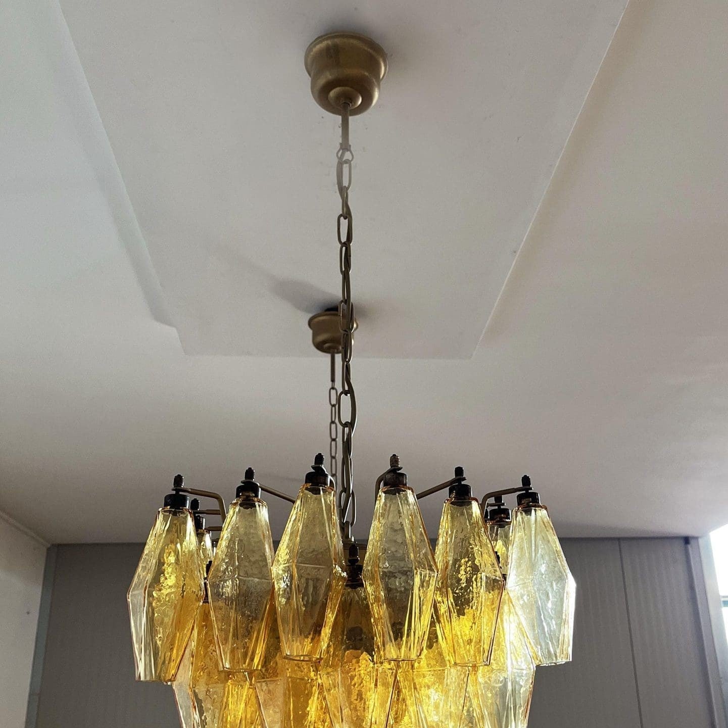 Murano Chandelier – Poliedri – 138 glass