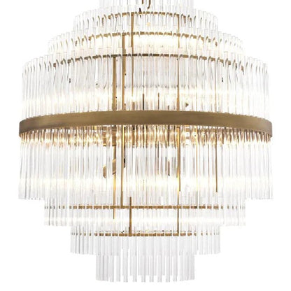 Light Luxury Modern Round Multi-tiered Crystal Chandelier
