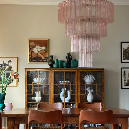 Modern Art Design 3/4/5/7-Tier Hand-blown Glass Tiered Chandelier