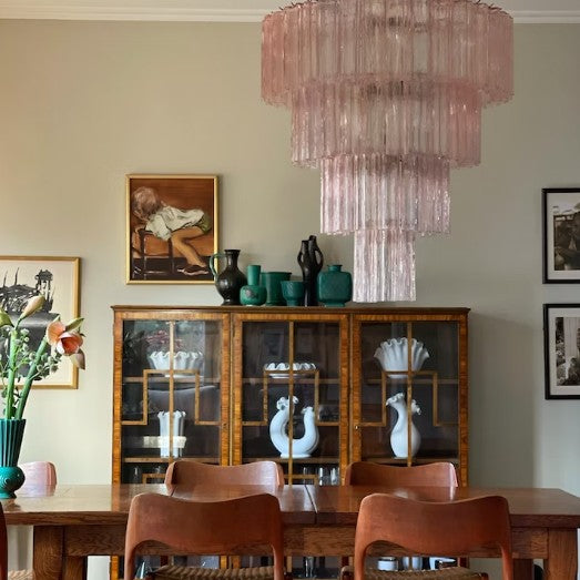 Modern Art Design 3/4/5/7-Tier Hand-blown Glass Tiered Chandelier