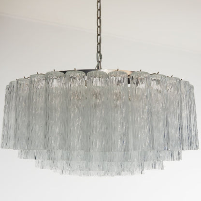 Murano Chandelier – 101 Tuber – Textured – Transparent