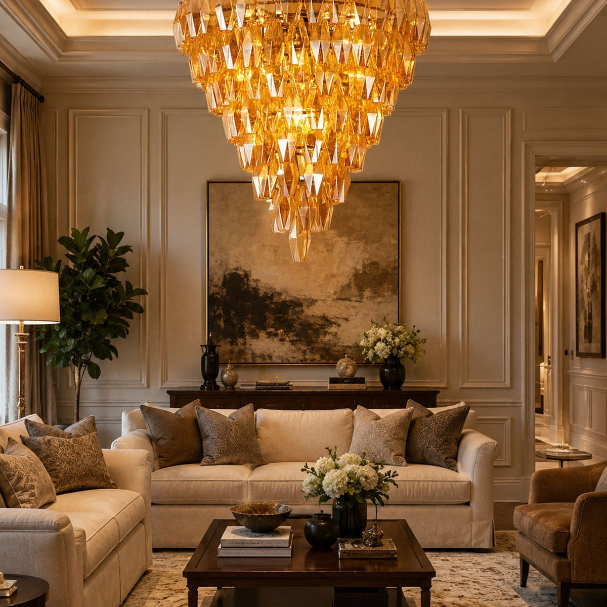 Amber Empire Chandelier