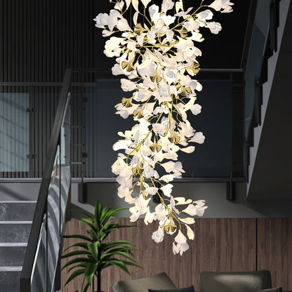 Gingko Ceramic Branch Chandelier Z
