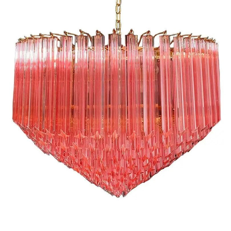 Murano Chandelier – 265 prisms – Pink